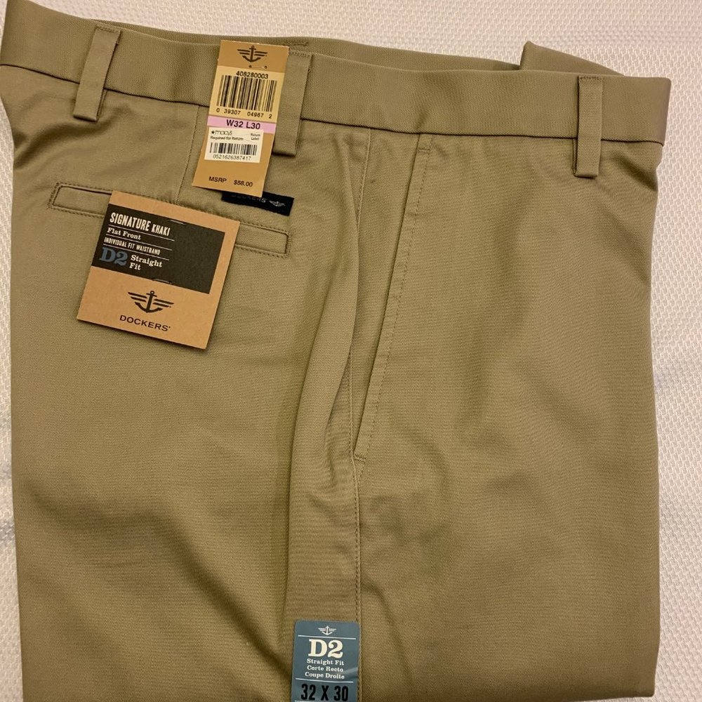 Mens Dockers Signature Khaki W32 x L30 NWT